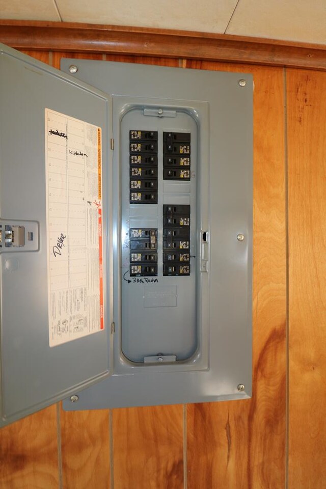 utility room with electric panel