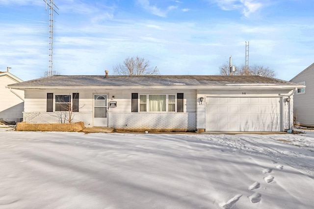 ranch-style house with a garage