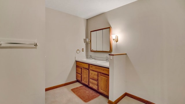 bathroom featuring vanity