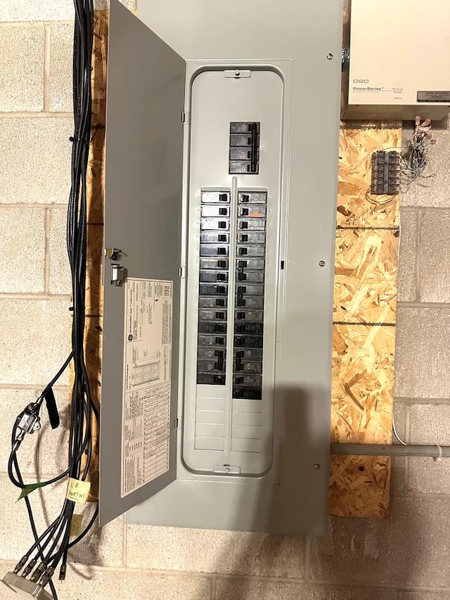 utility room featuring electric panel