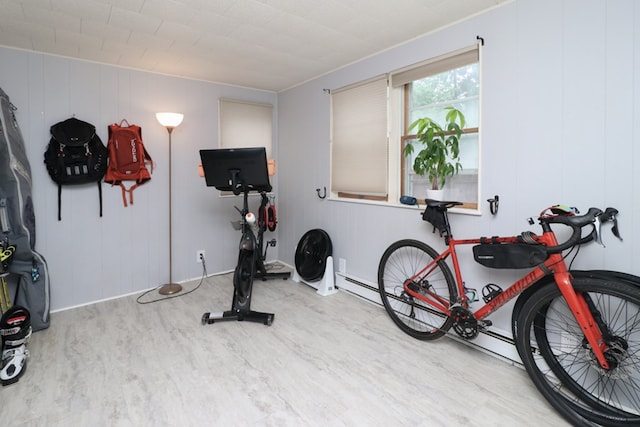 431 Overlook Rd, Mansfield, OH 44903 - exercise room featuring wood finished floors