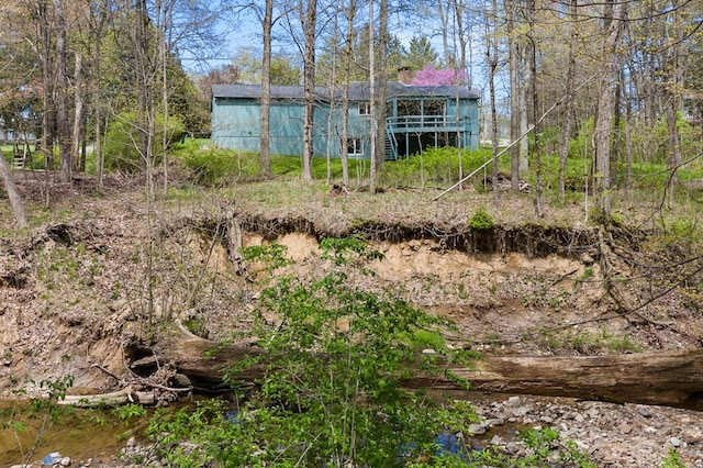 exterior space with a wooden deck