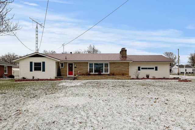 view of ranch-style home