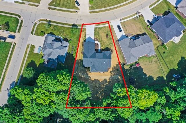 birds eye view of property