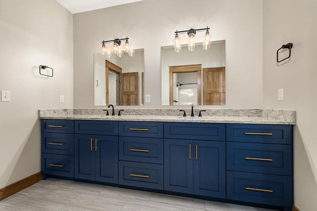 bathroom with vanity