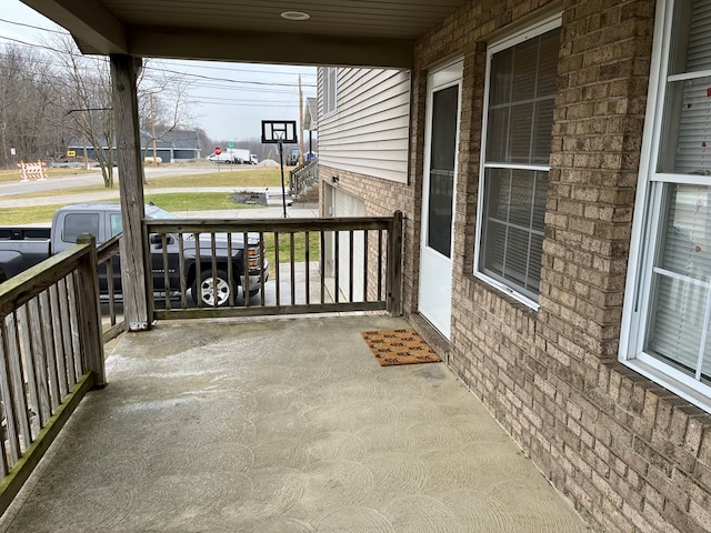 view of patio / terrace with a porch