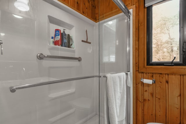 58 Edgewood Dr, Perrysville, OH 44864 - bathroom featuring a shower stall and toilet