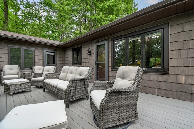58 Edgewood Dr, Perrysville, OH 44864 - deck featuring outdoor lounge area