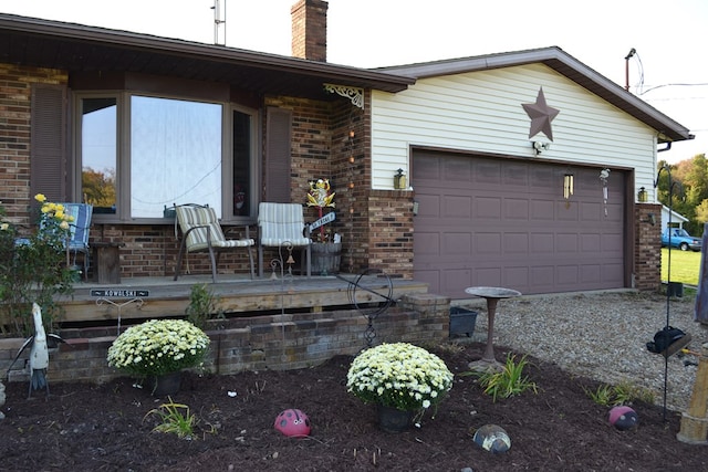 ranch-style house with a garage