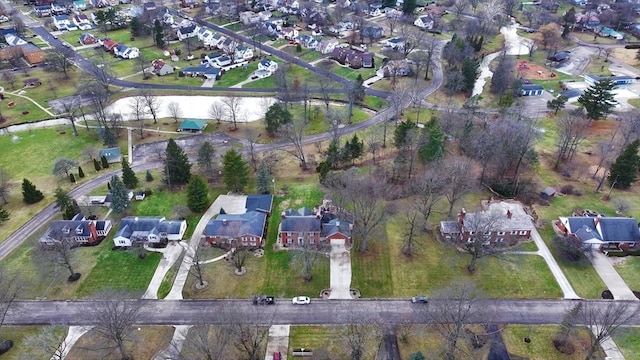 drone / aerial view with a residential view