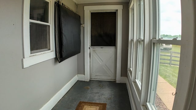 5837 Township Road 103, Mount Gilead, OH 43338 - interior space with plenty of natural light and unfinished concrete floors