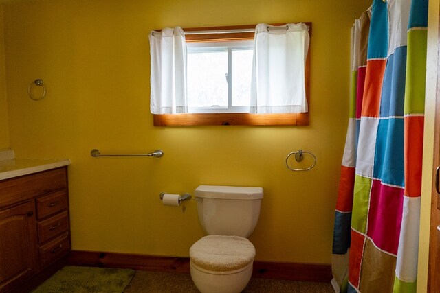 5837 Township Road 103, Mount Gilead, OH 43338 - full bath with vanity and a shower with shower curtain