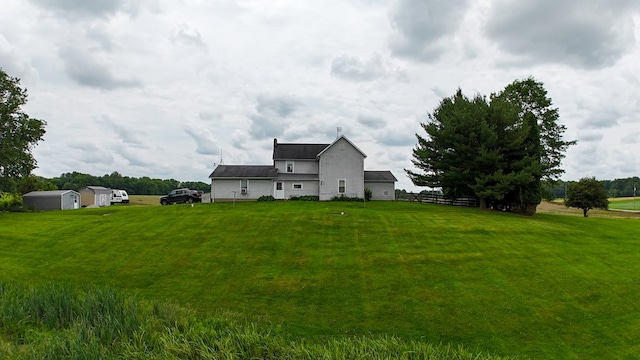 5837 Township Road 103, Mount Gilead, OH 43338 - rear view of house with a lawn