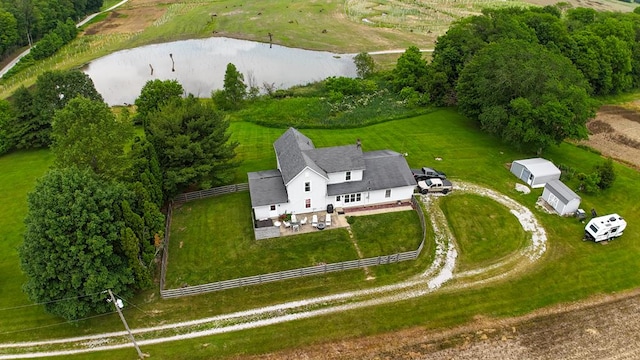 5837 Township Road 103, Mount Gilead, OH 43338 - view from above of property with a nearby body of water