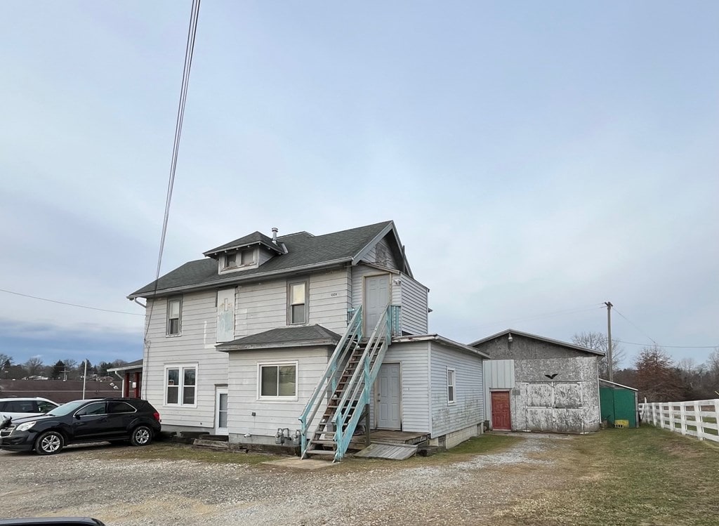 view of back of property