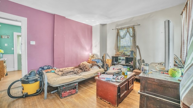 interior space with wood finished floors