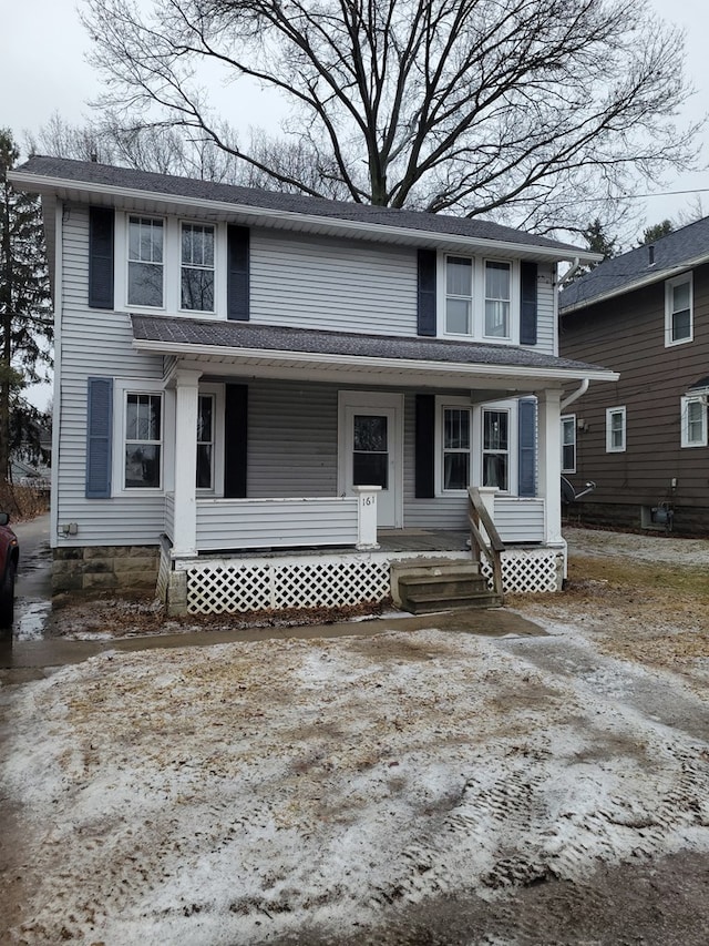 view of front of home with a porch