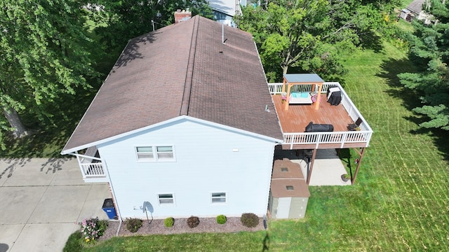 135 W Smiley Ave, Shelby, OH 44875 - view from above of property