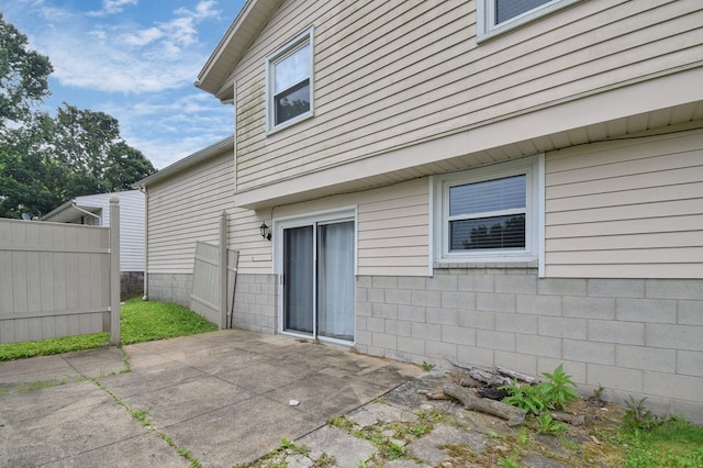 rear view of property with a patio area