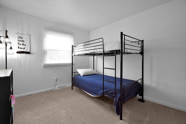 bedroom with carpet floors