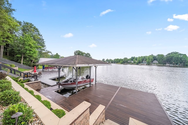 7326 State Route 19, Mount Gilead, OH 43338 - dock area featuring a water view and boat lift