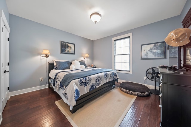 7326 State Route 19, Mount Gilead, OH 43338 - bedroom with baseboards and dark wood-style flooring