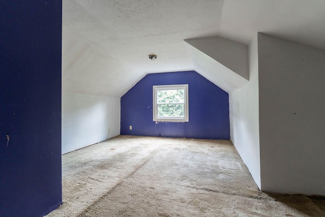 942 Lenox Ave, Mansfield, OH 44906 - bonus room featuring carpet, lofted ceiling, and a textured ceiling
