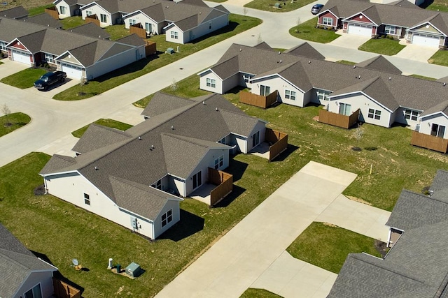 bird's eye view featuring a residential view
