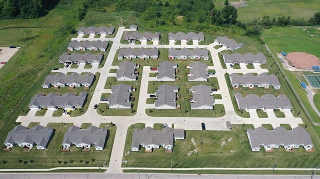 birds eye view of property featuring a residential view