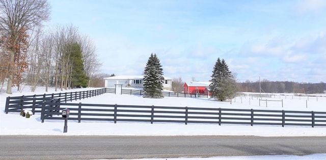 exterior space featuring a garage