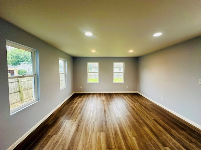 1030 Elm, Bucyrus, OH 44820 - unfurnished room with dark wood finished floors and recessed lighting