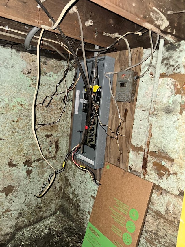 utility room with electric panel