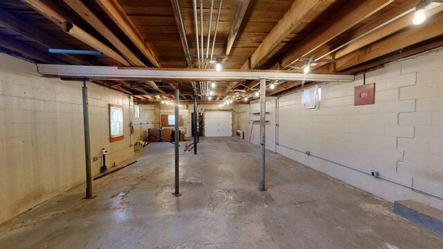 4 Post St, Shelby, OH 44875 - below grade area featuring concrete block wall