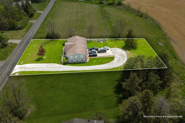 524.526 Rudy Rd, Mansfield, OH 44903 - overview of rural landscape with property boundaries highlighted
