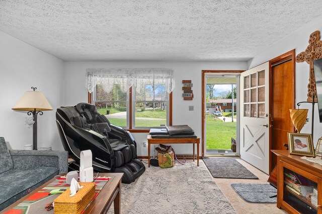 524.526 Rudy Rd, Mansfield, OH 44903 - living area with a textured ceiling