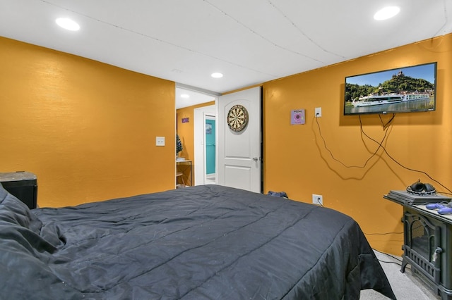 bedroom featuring carpet flooring