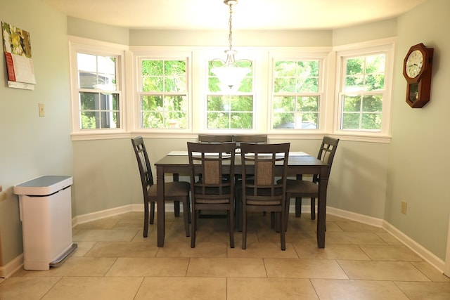 10411 River Rd, Huron, OH 44839 - dining room featuring light tile patterned floors and baseboards