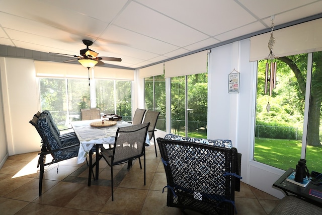 10411 River Rd, Huron, OH 44839 - sunroom / solarium with ceiling fan and outdoor dining space