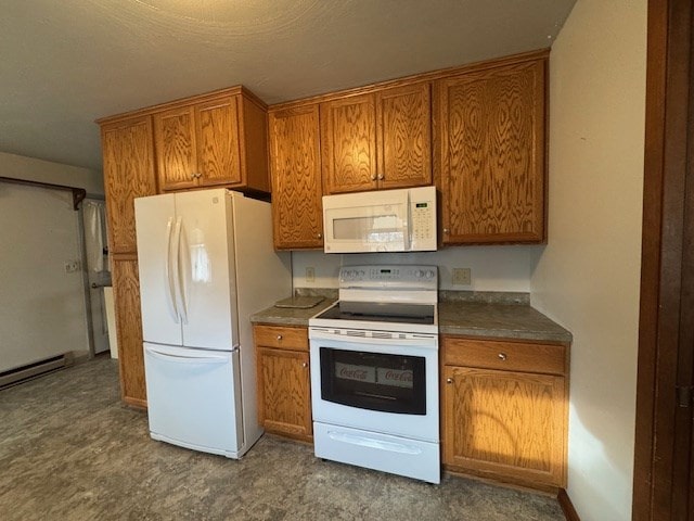 kitchen with white appliances