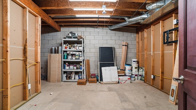 1439 Township Rd Unit 1238, Ashland, OH 44805 - unfinished below grade area with concrete block wall