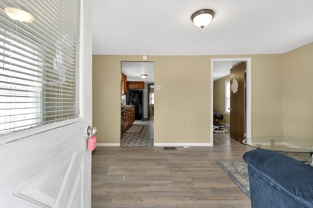 interior space featuring hardwood / wood-style floors