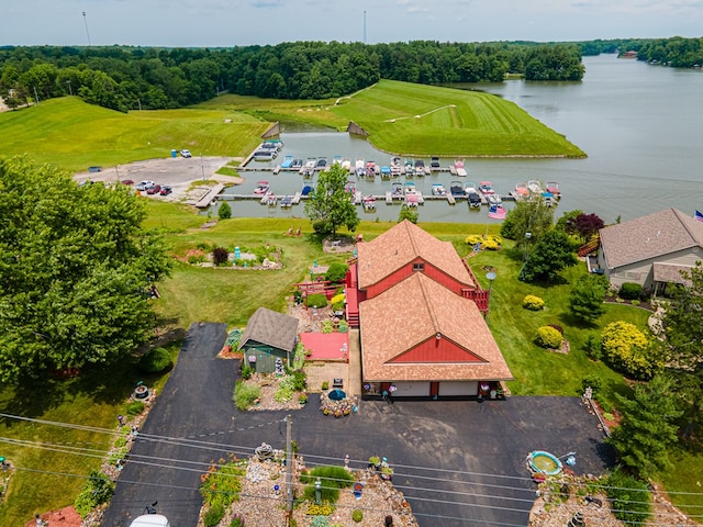 7326 State Route 19 Unit 47-48, Mount Gilead, OH 43338 - aerial view of a nearby body of water