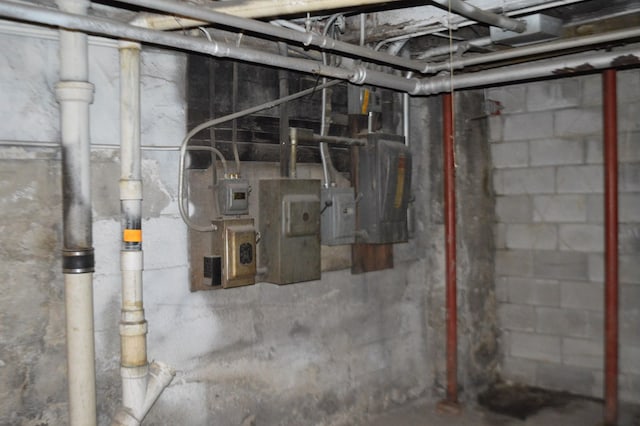 view of basement