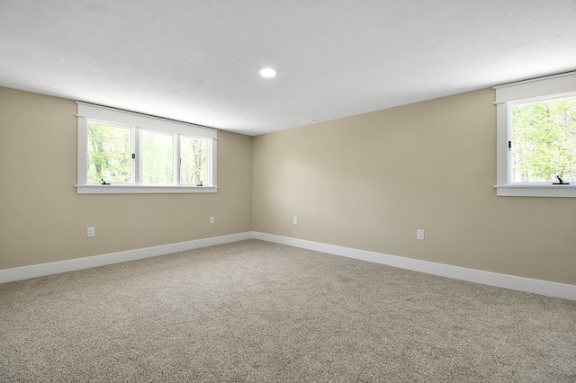 5616 Windfall Rd, Galion, OH 44833 - carpeted spare room featuring baseboards and recessed lighting