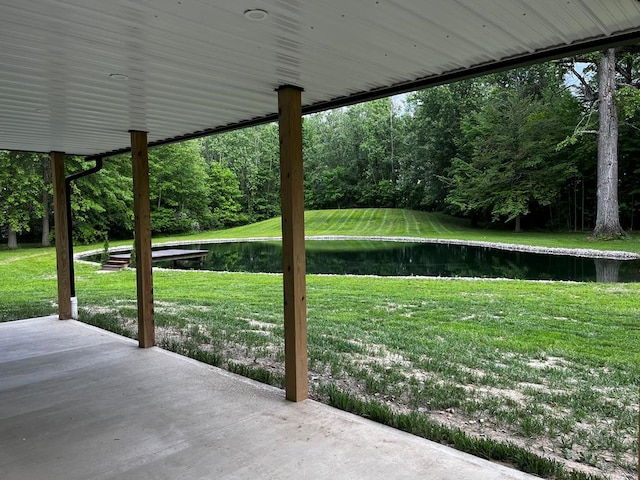 5616 Windfall Rd, Galion, OH 44833 - view of patio / terrace with a water view