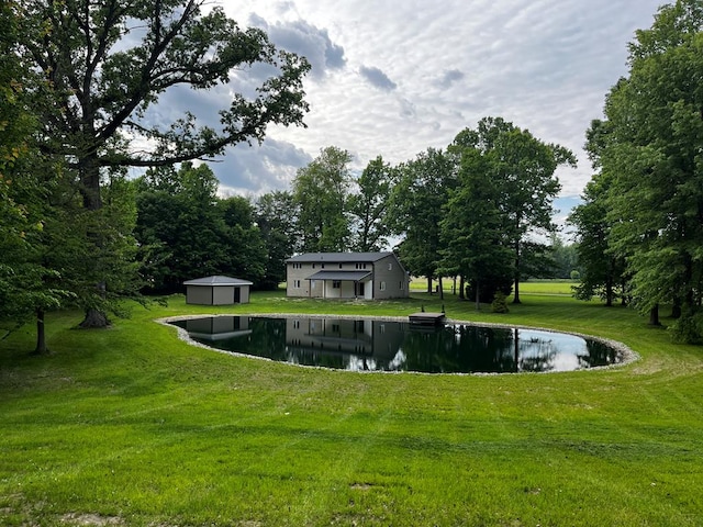 5616 Windfall Rd, Galion, OH 44833 - view of property's community with a lawn and an outdoor structure