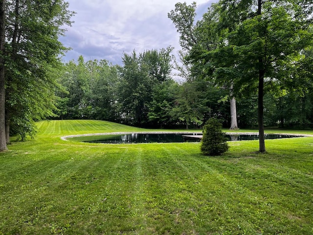 5616 Windfall Rd, Galion, OH 44833 - view of green lawn with a water view