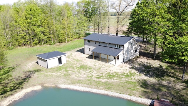 5616 Windfall Rd, Galion, OH 44833 - view from above of property with a nearby body of water