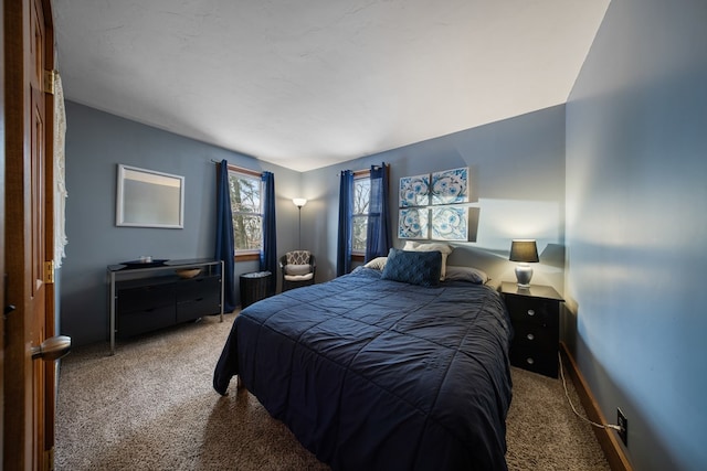 bedroom with carpet flooring