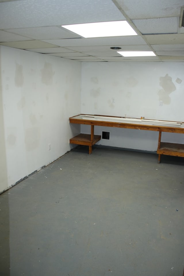 1192 Burger Ave, Mansfield, OH 44906 - basement with a paneled ceiling